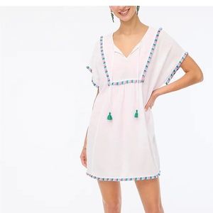 J. Crew tunic fringe cover-up